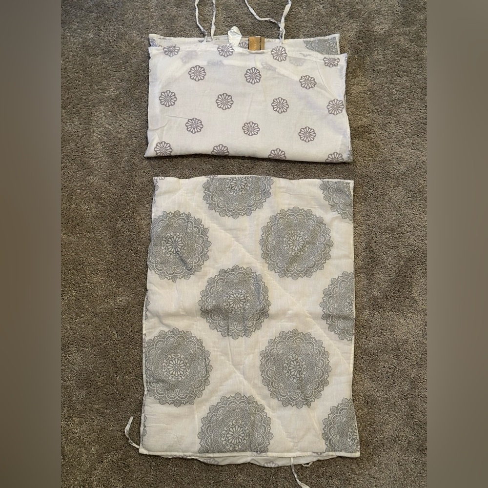 Elegant Gray Patterned Pillow Cover Set